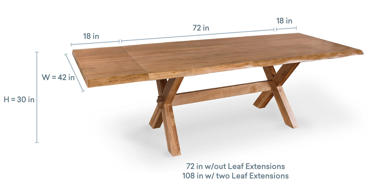 Crossbuck Rectangle Dining Table