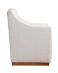 Banks Upholstered Dining Arm Chair with Casters