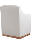 Banks Upholstered Dining Arm Chair with Casters