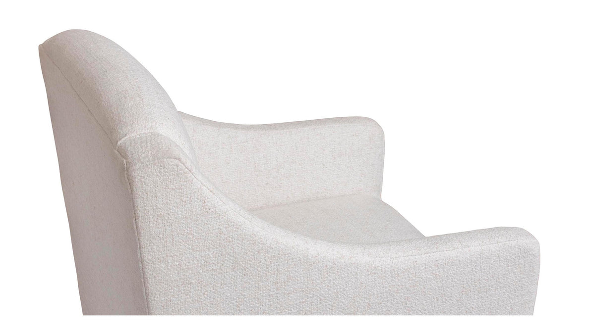Banks Upholstered Dining Arm Chair with Casters