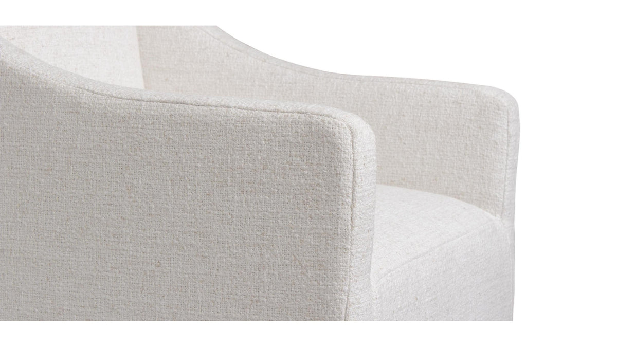 Banks Upholstered Dining Arm Chair with Casters
