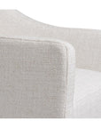 Banks Upholstered Dining Arm Chair with Casters