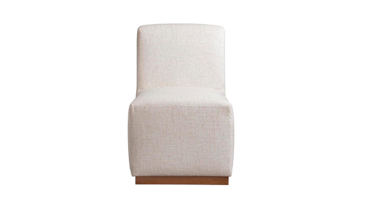 Banks Upholstered Dining Side Chair with Casters