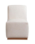 Banks Upholstered Dining Side Chair with Casters
