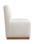 Banks Upholstered Dining Side Chair with Casters