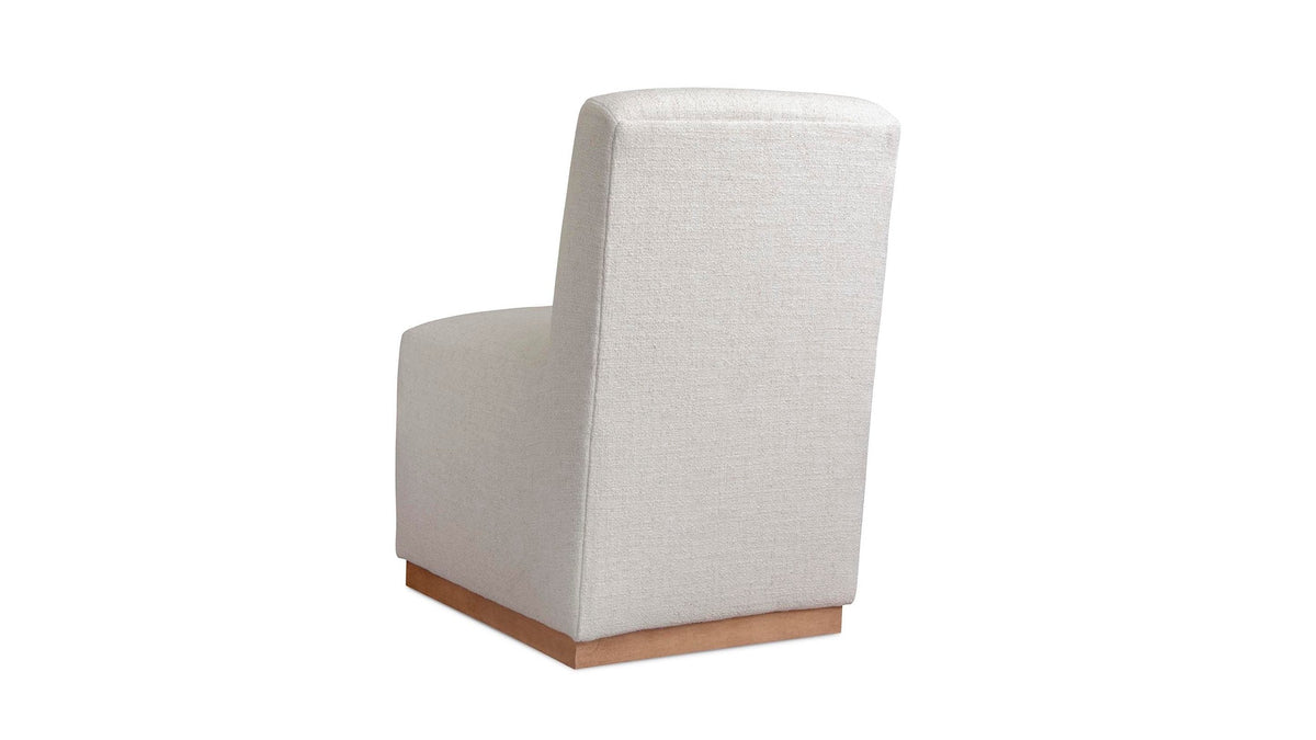 Banks Upholstered Dining Side Chair with Casters