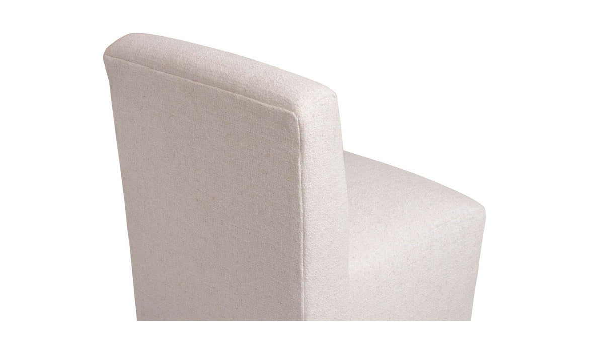 Banks Upholstered Dining Side Chair with Casters