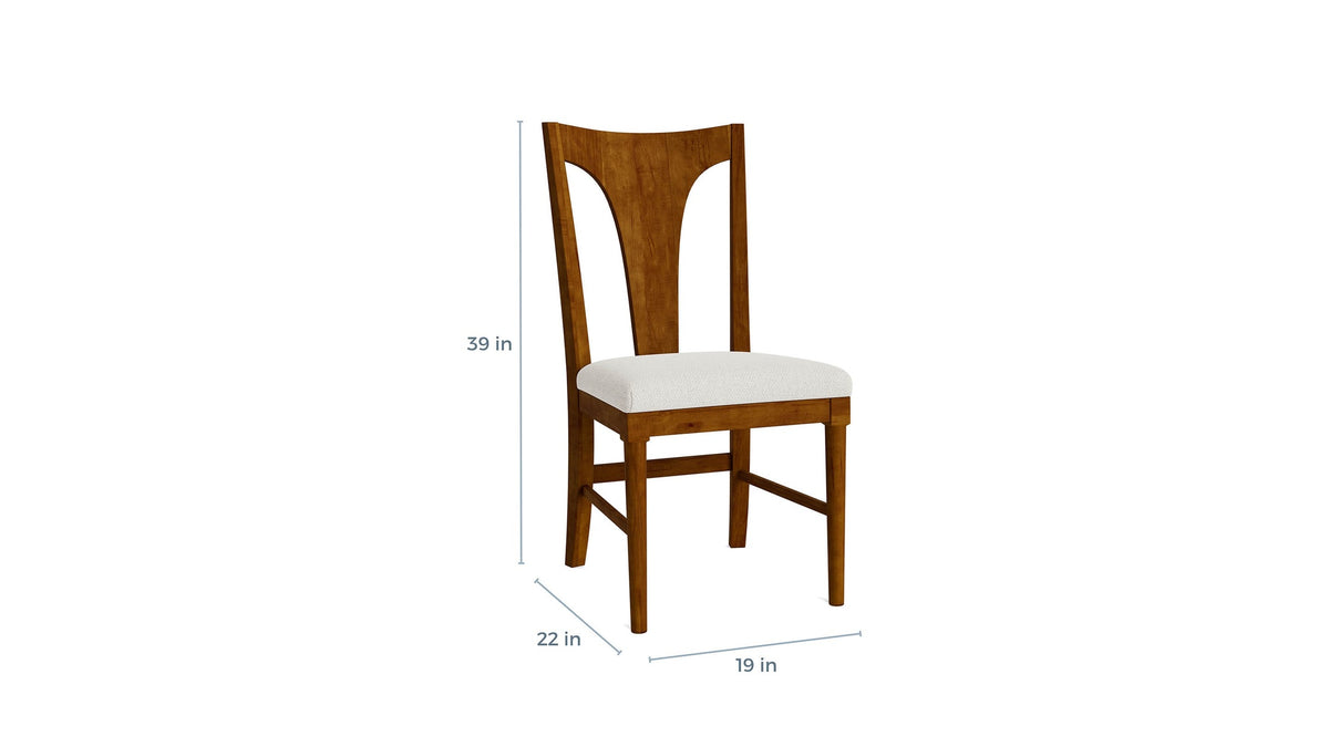 HideAway Gordon Maple Dining Chair with Upholstered Seat