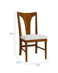 HideAway Gordon Maple Dining Chair with Upholstered Seat