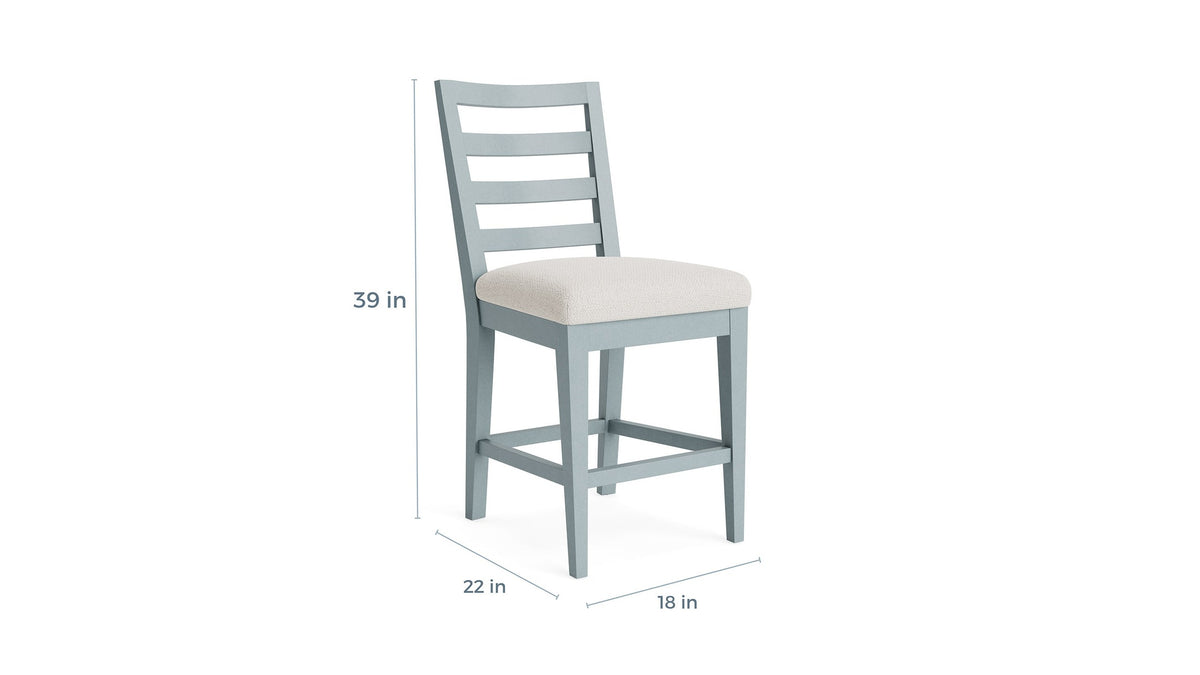 HideAway McKenzie Maple Counter Stool with Upholstered Seat