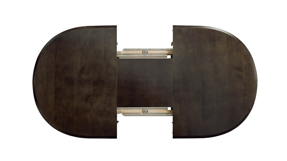 HideAway Solid Maple Oval Extendable Dining Table