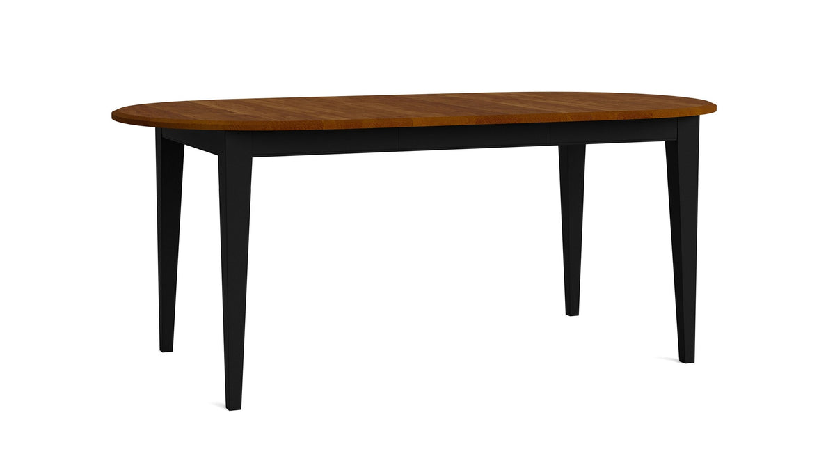 HideAway Solid Maple Oval Extendable Dining Table