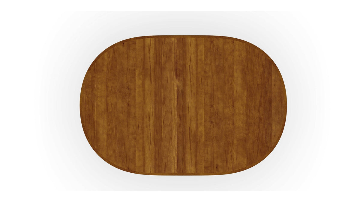 HideAway Solid Maple Oval Extendable Dining Table