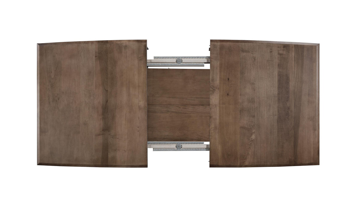 HideAway Solid Maple Boat Shaped Extendable Dining Table