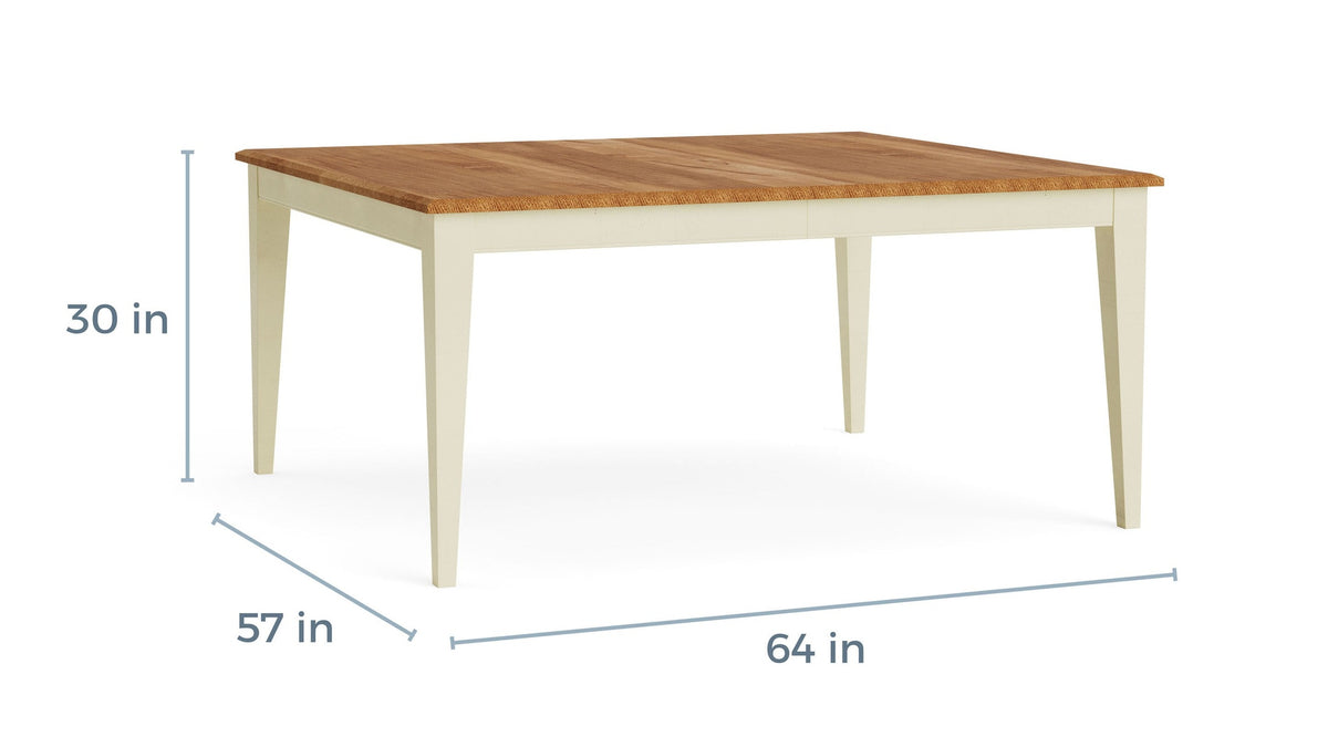 HideAway Solid Maple Gathering Extendable Dining Table