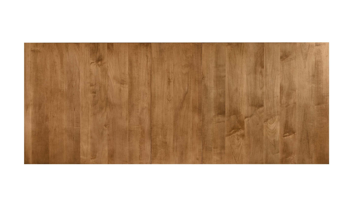 HideAway Solid Maple Trestle Extendable Counter Dining Table