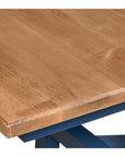 HideAway Solid Maple Trestle Extendable Counter Dining Table