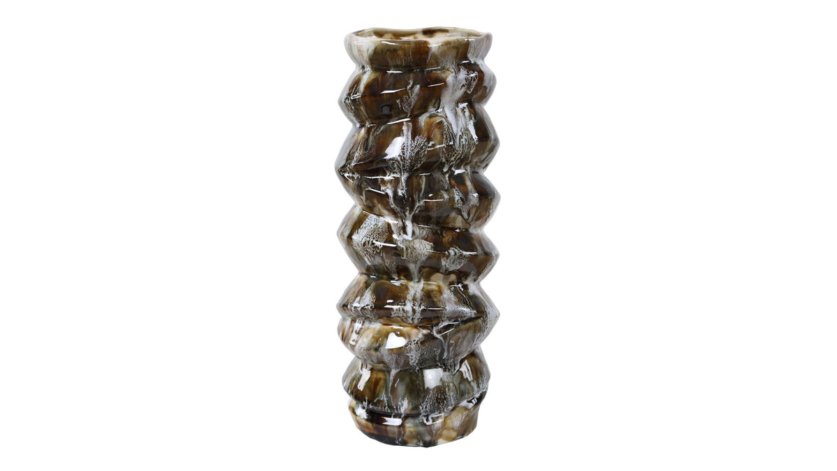 Cuoco - Glazed Vases (Set of 2) - Brown