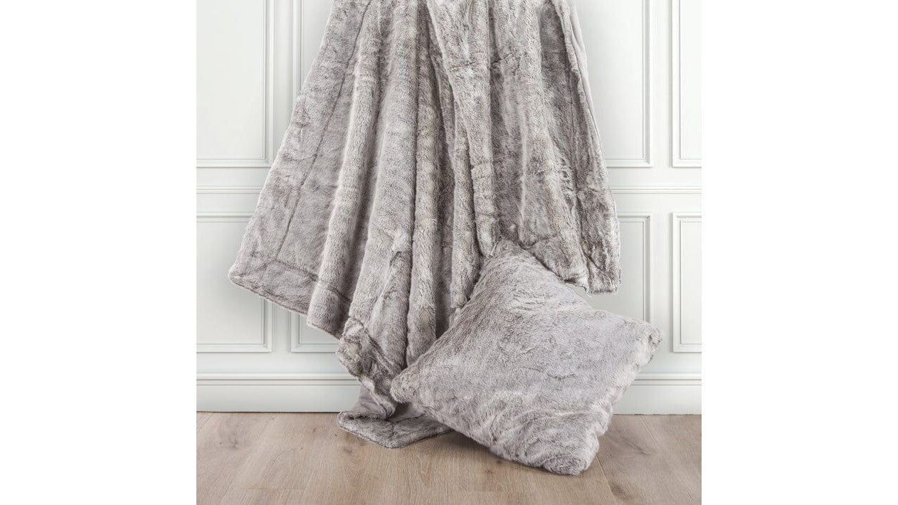 Arctic Bear - Oversized Throw Blanket - Gray
