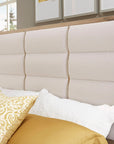 Crafted Oak - Upholstered Bed