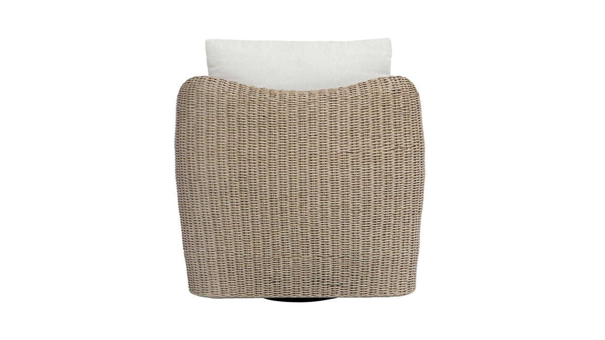 Sunset - Outdoor Swivel Lounge Chair - Oatmeal / Oyster White