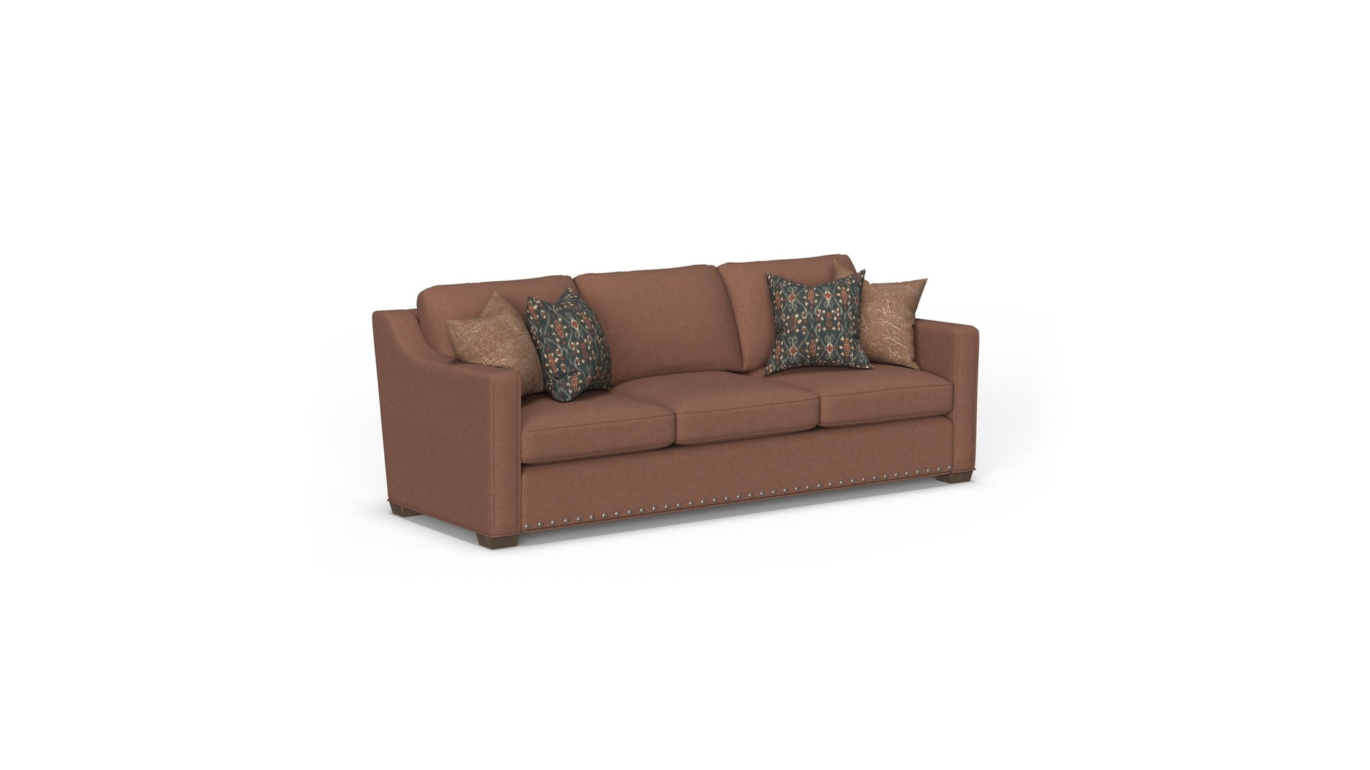 Milo - Fabric Sofa With Nailhead Trim