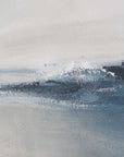 Above The Waterline - Abstract Painting - Blue / Gray / White