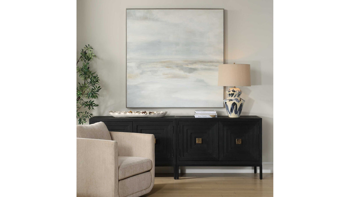 Furthest Thing - Canvas Landscape Art - Brown / Gray / White