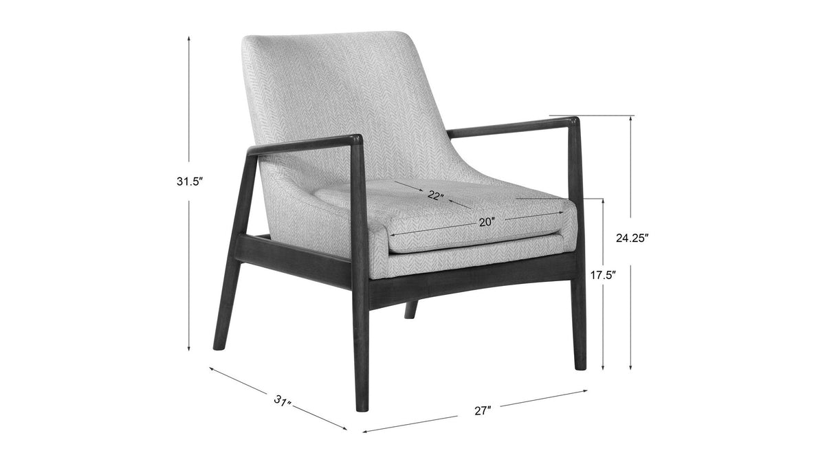 Bev - Accent Chair - White