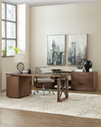 Elon - Desk Pedestal - Dark Brown