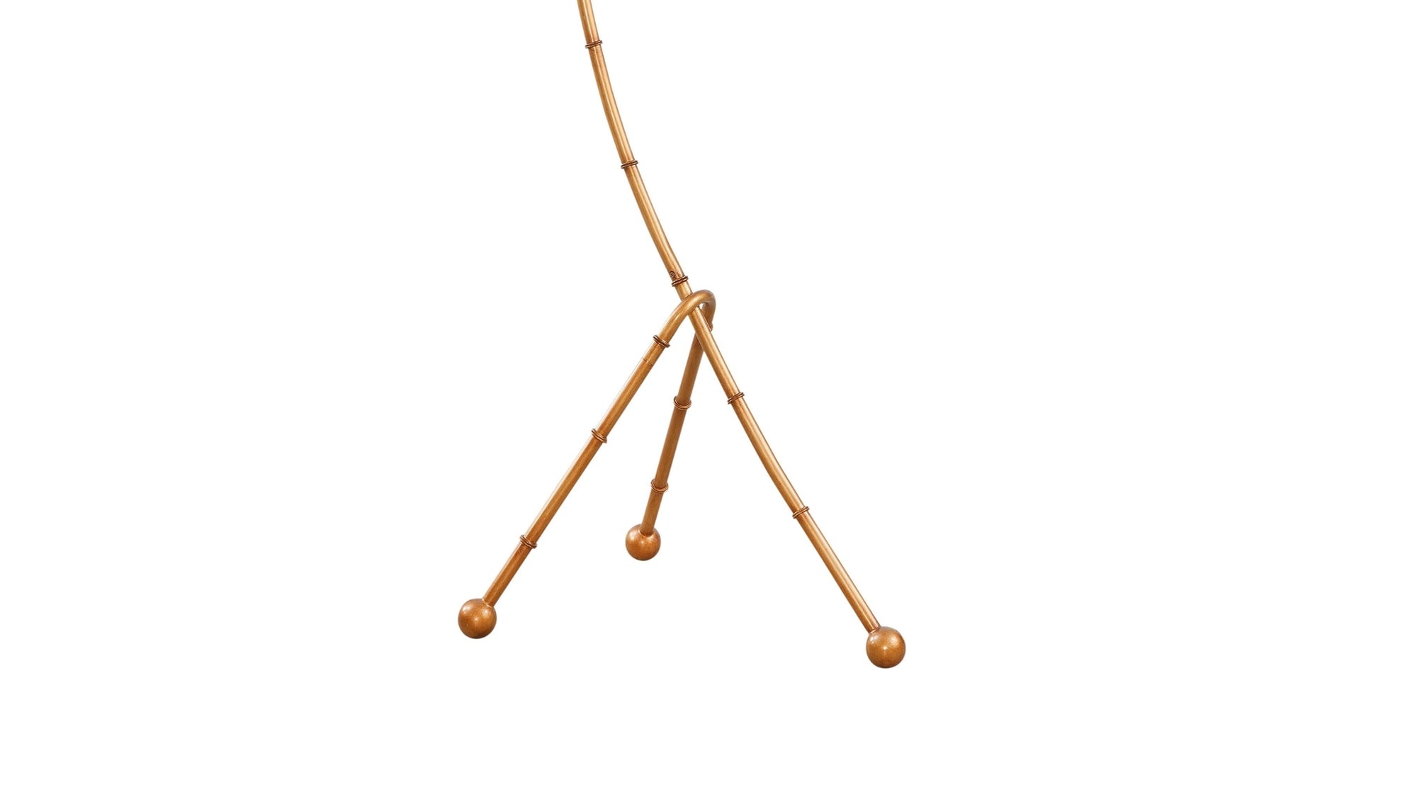 Frond - Floor Lamp - Gold / Rattan