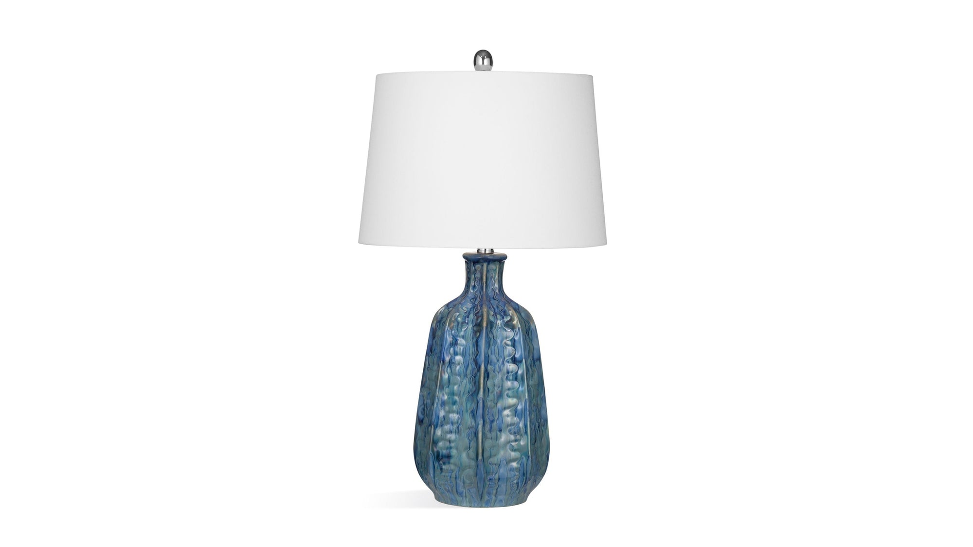 Tee - Table Lamp - Blue / White