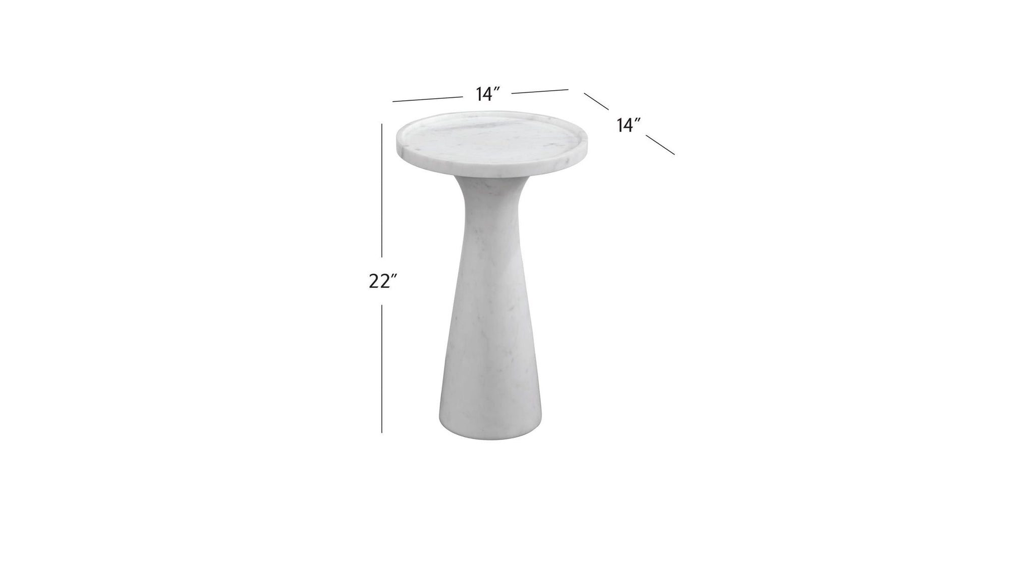 Baird - Accent Table - White