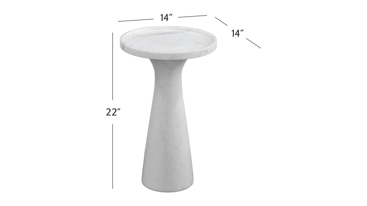 Baird - Accent Table - White