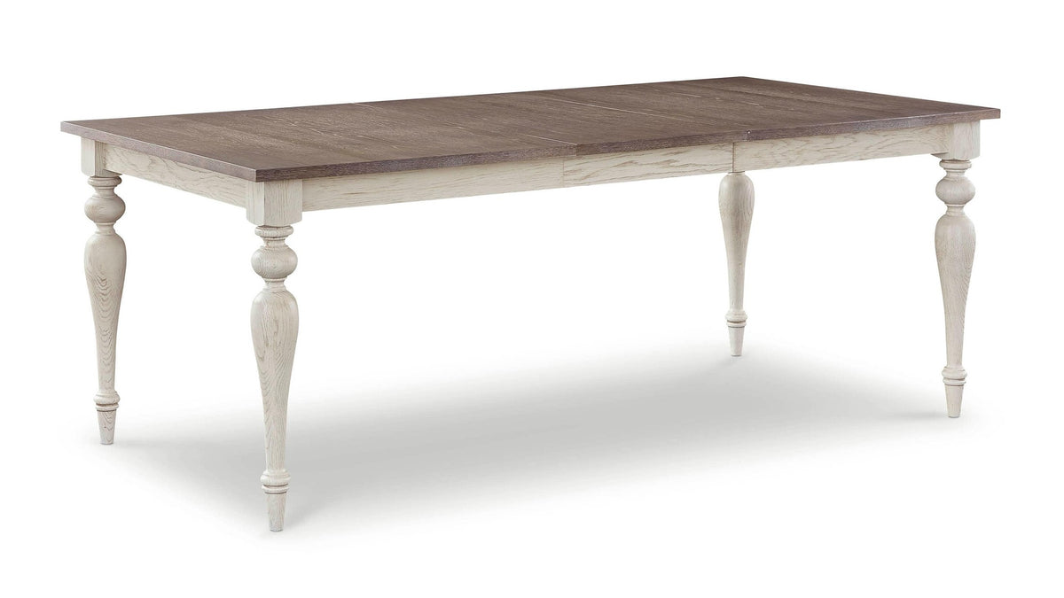 Amelia Oak Rectangle Dining Table with Leaf