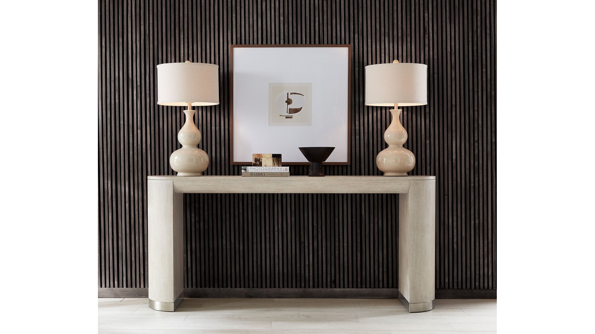 Modern Mood - Wood Console Table - Beige