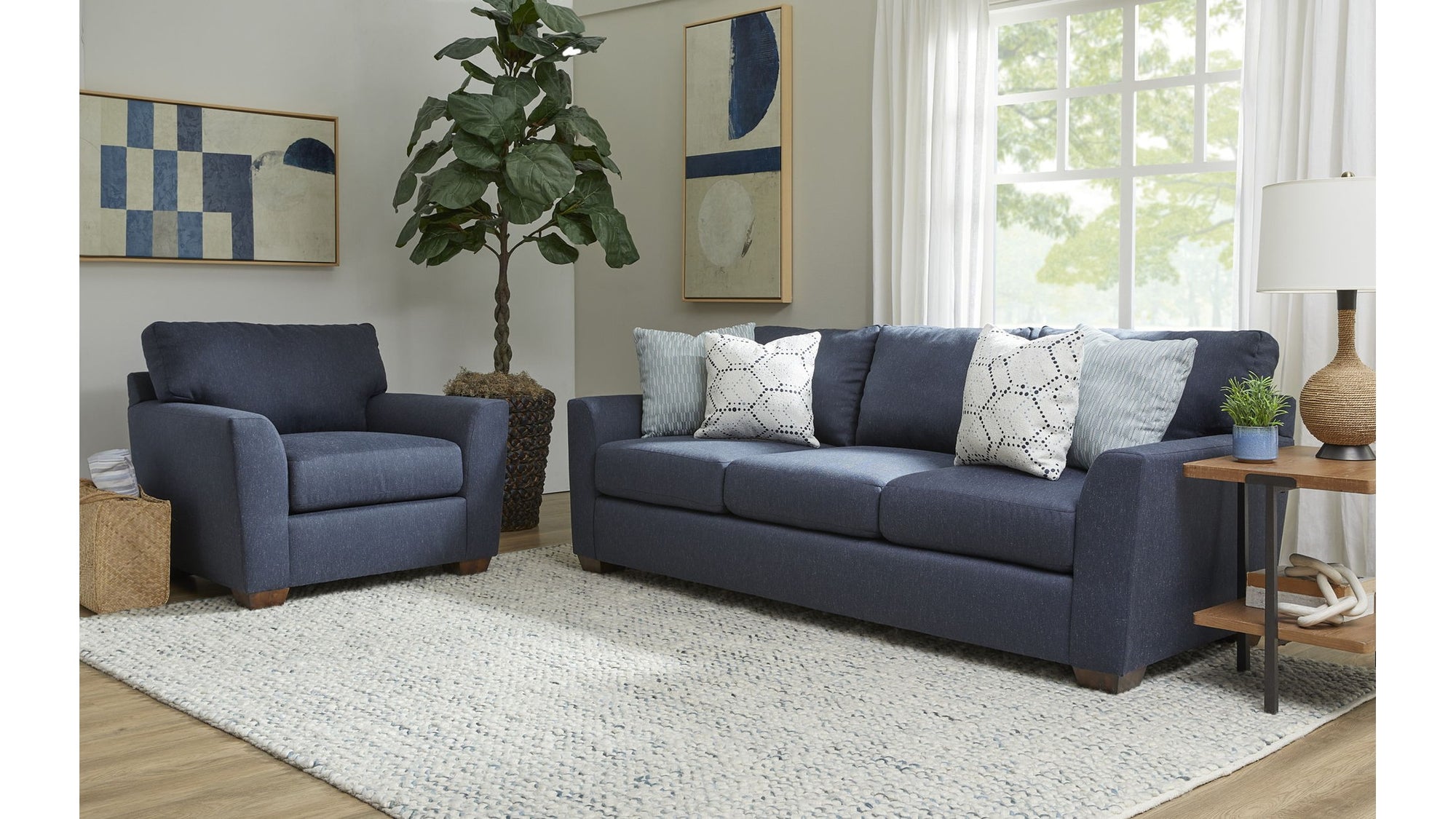 Corazon - Fabric Stationary Sofa