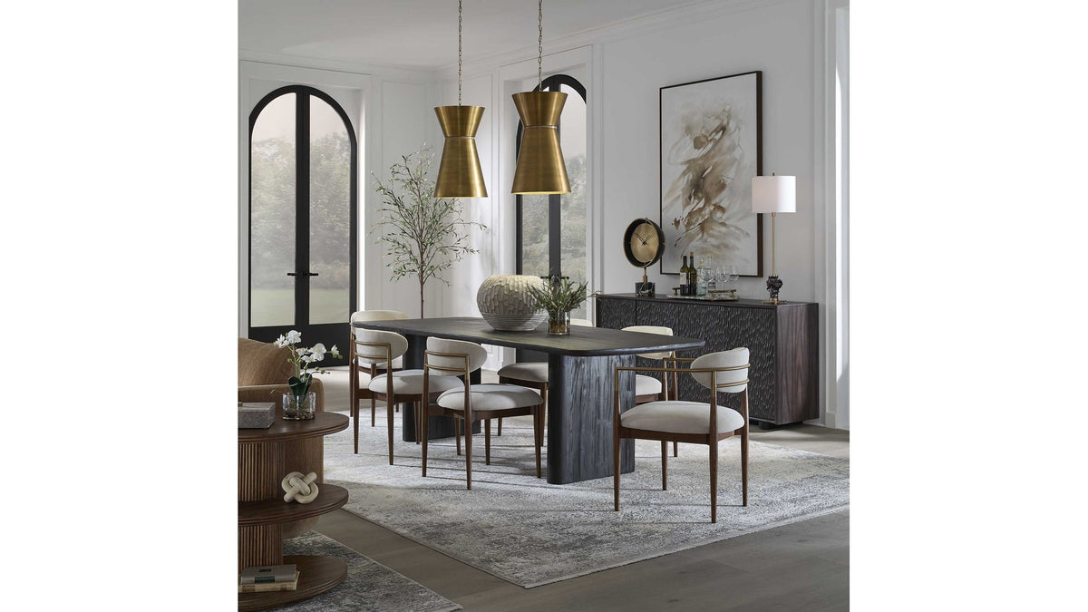 Kirin - Reclaimed Fir Dining Table - Black