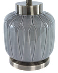 Zahlia - Ceramic Lamp - Aged Gray