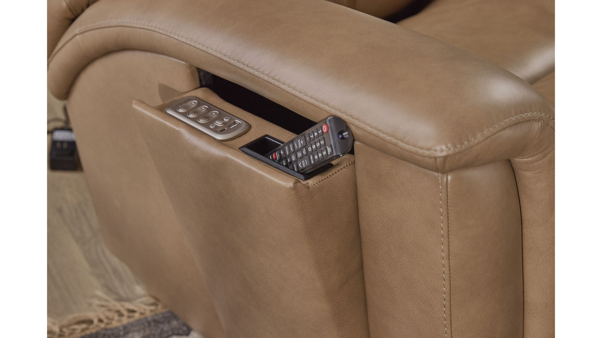 Ranger - Power Reclining Sofa With Console, Power Headrest, Lumbar, Heat &amp; Massage