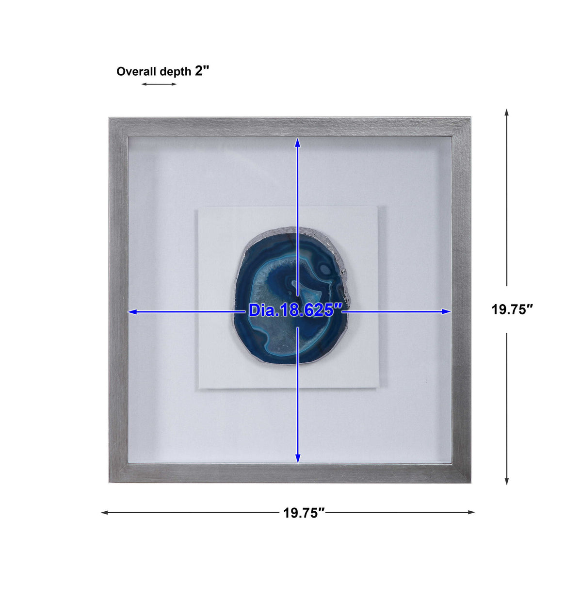 Kalia - Stone Shadow Box - Blue
