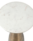 Torin - Drink Table - Gold / White