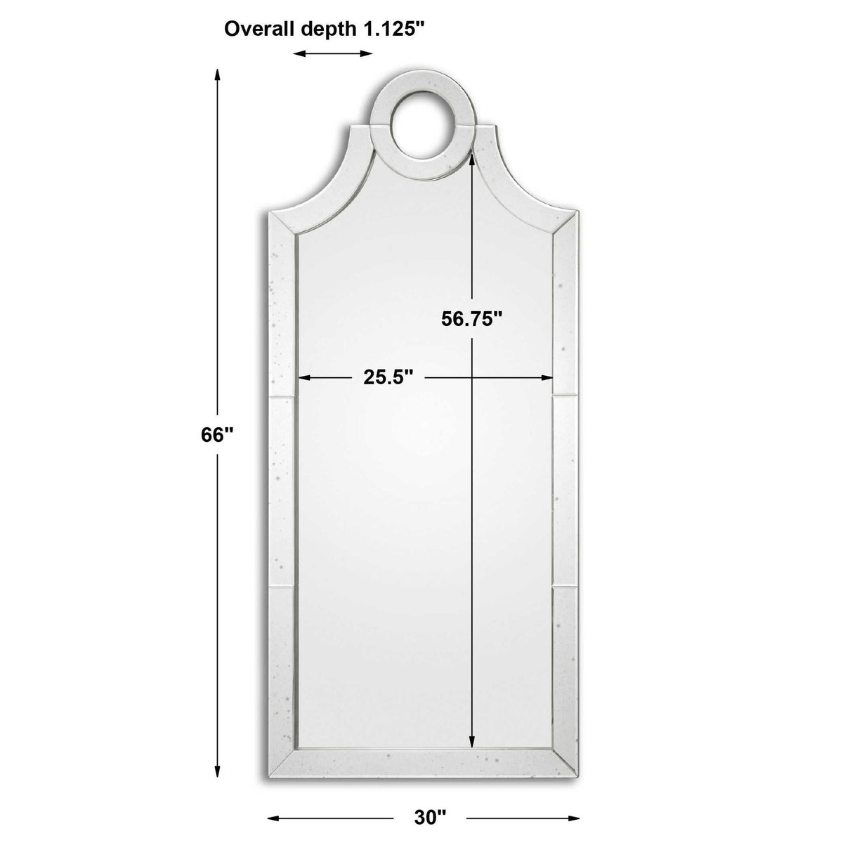 Acacius - Arched Mirror - Silver