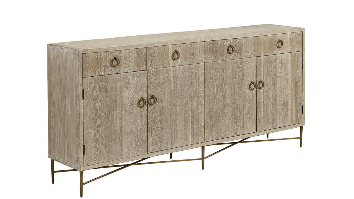 Emiko - 4-Drawer Server - Light Brown