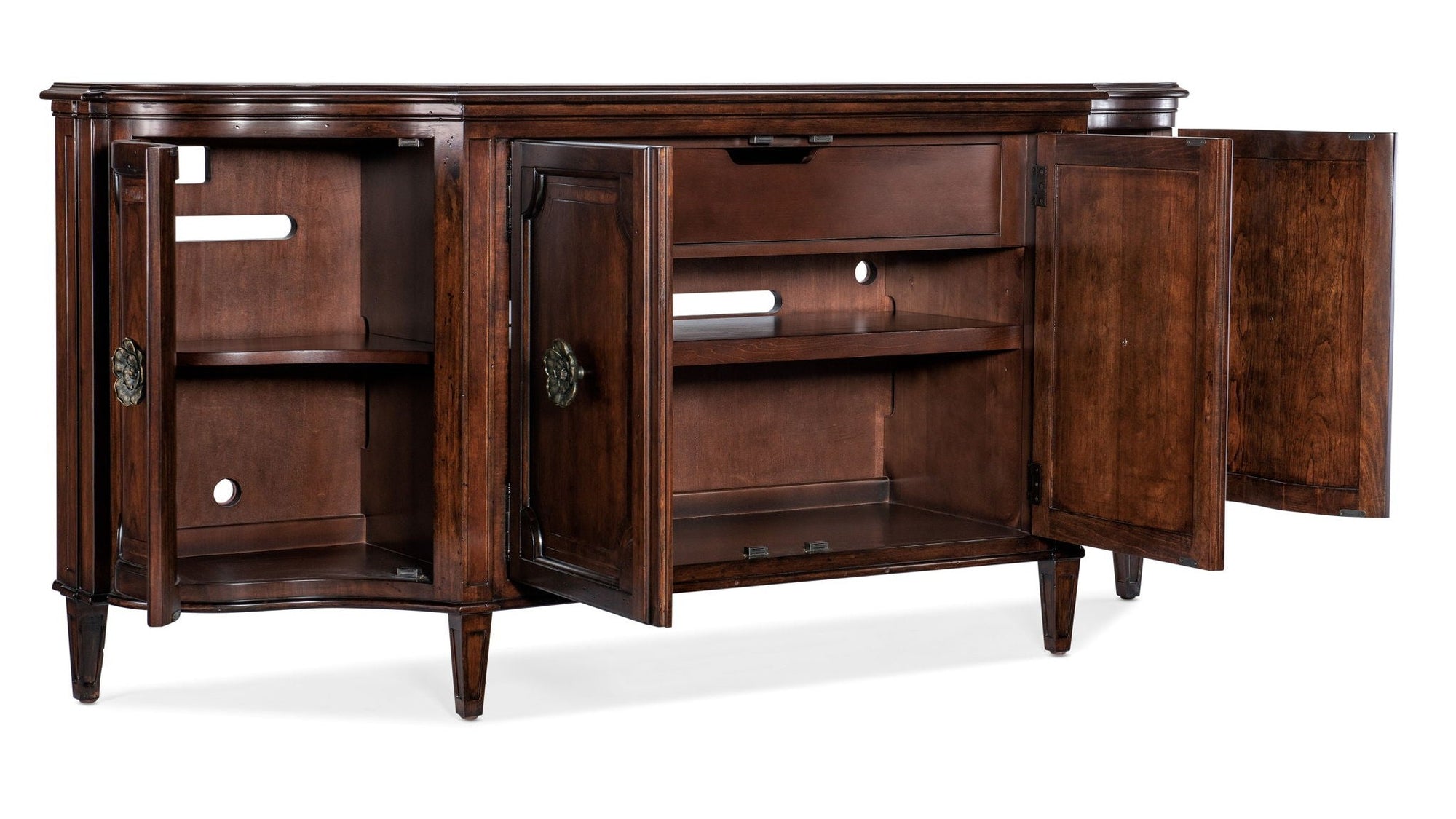 Charleston - Four-Door Buffet - Dark Brown