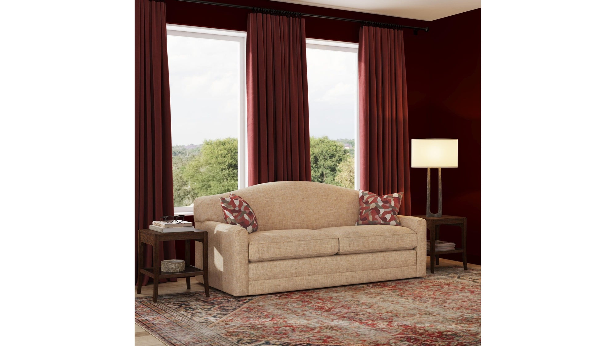 Aggie - Fabric Two-Cushion Sofa
