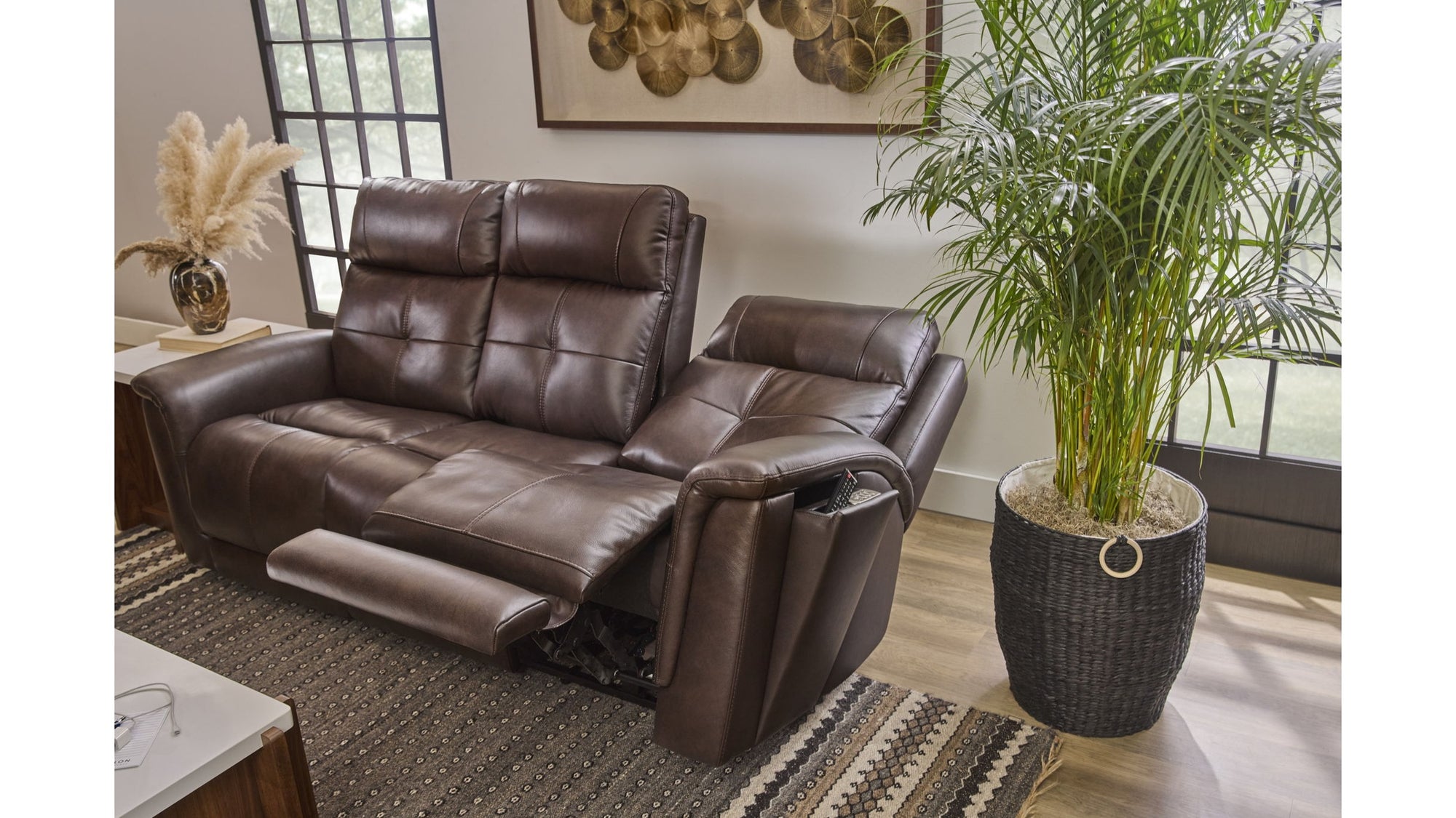 Ranger - Power Reclining Sofa With Console, Power Headrest, Lumbar, Heat &amp; Massage