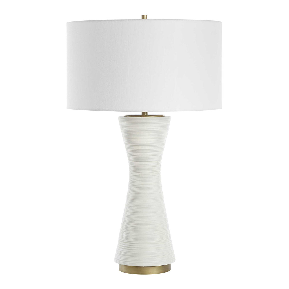 Ridgeline - Matte White Table Lamp - White