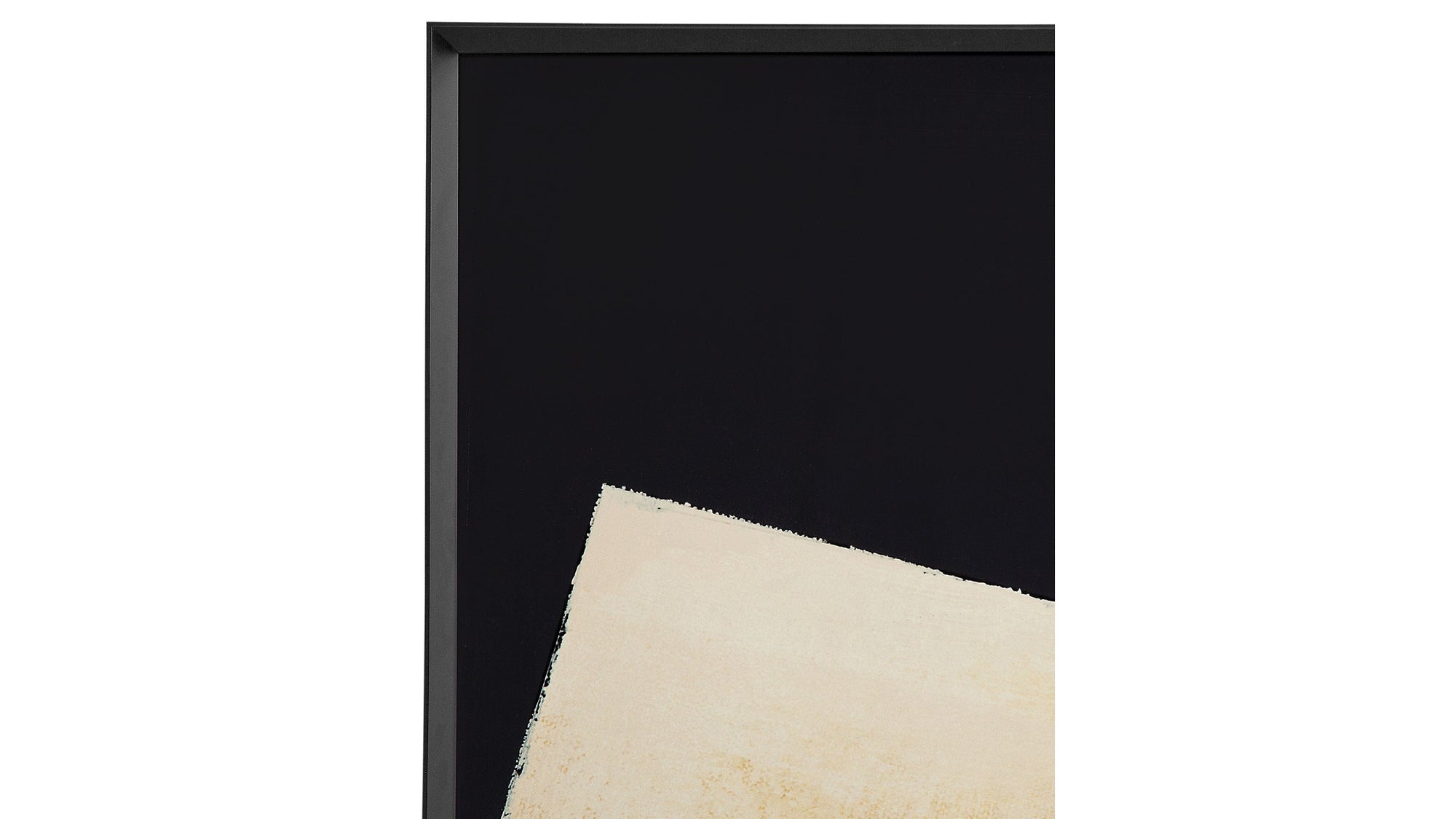 Optical I Framed Art - Beige / Black