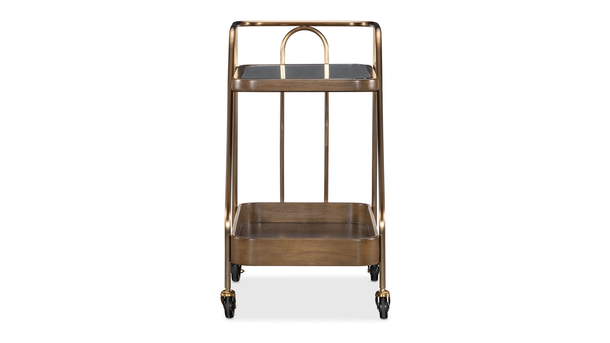 Commerce And Market - Walnut Wine and Bar Cart - Light Caramel